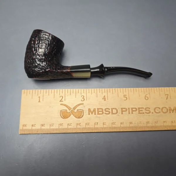 Savinelli Nonpareil 9408 Sandblasted Pickaxe w/ Horn Estate Briar Pipe, Italian Estates - Image 12