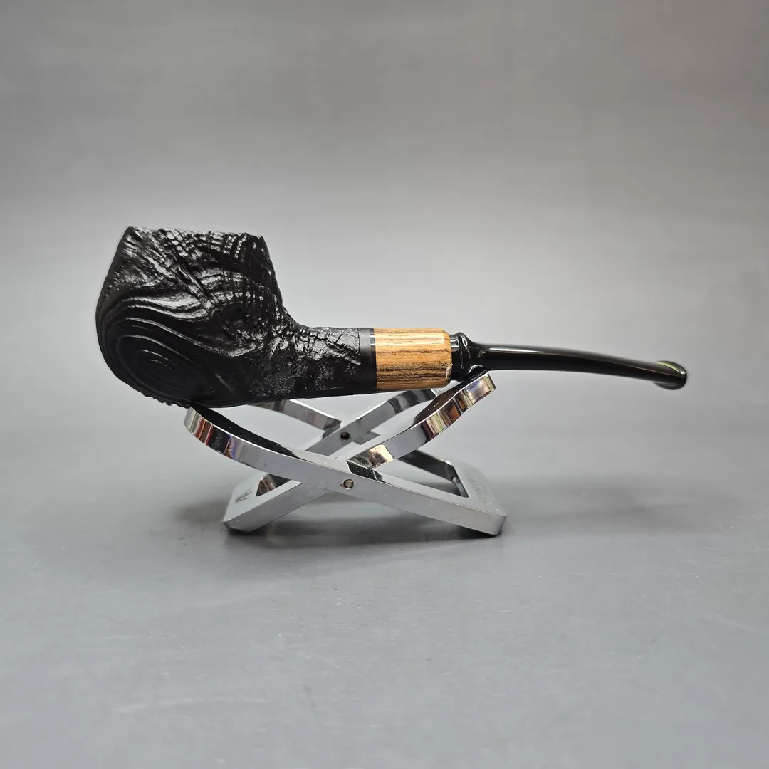 MBSD Briars by Piero Vitale Vintage Sandblasted Author with Zebrawood (New) - Image 2