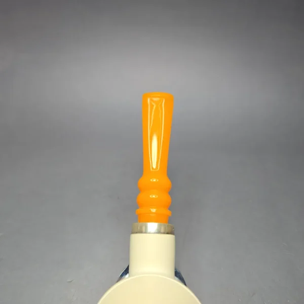 MBSD Meerschaum Silver Smooth Rhodesian Reverse Calabash Block Meerschaum Pipe, New - Image 8