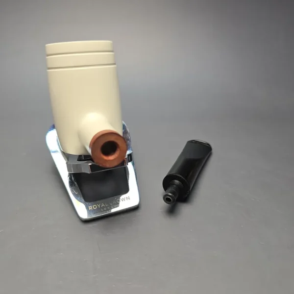 MBSD Meerschaum Deluxe Smooth "Whittler" Poker with Briar-Mortise (New) - Image 13