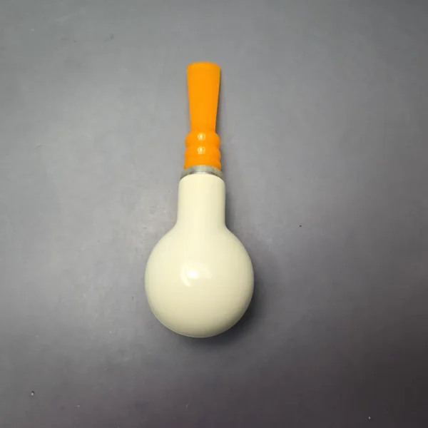 MBSD Meerschaum Silver Smooth Rhodesian Reverse Calabash Block Meerschaum Pipe, New - Image 10