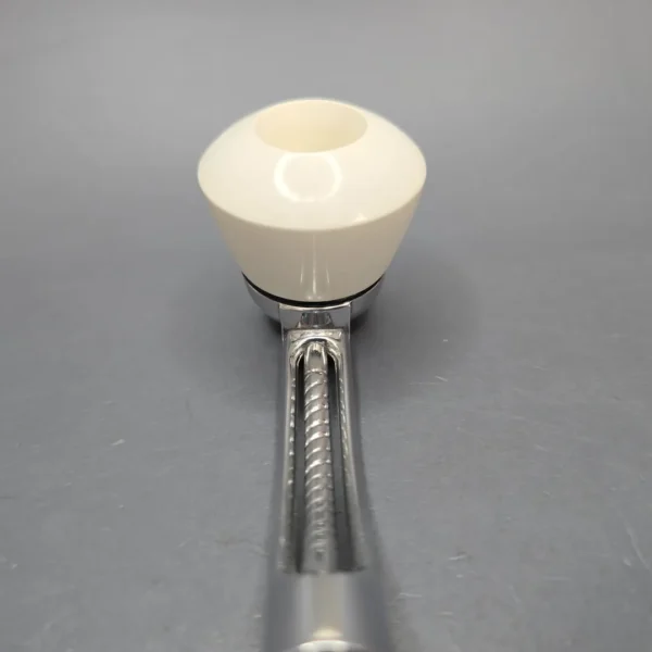 Falcon Bent Multipurpose w/ MBSD Meerschaum Dublin Block Meerschaum Bowl Pipe, New - Image 6