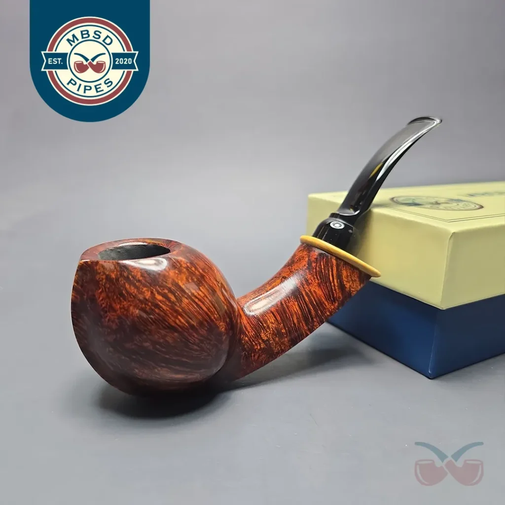 MBSD Briars Modern Masters 2 Smooth Blowfish w/ Boxwood Handmade Briar Pipe, New