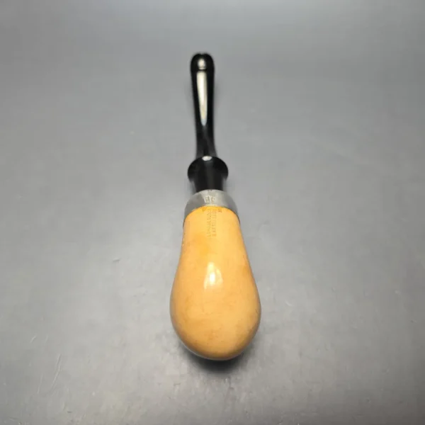 Belt Fumed African Block Meerschaum Bent Billiard w/ Les Wood Silver Estate Pipe, Unsmoked - Image 10