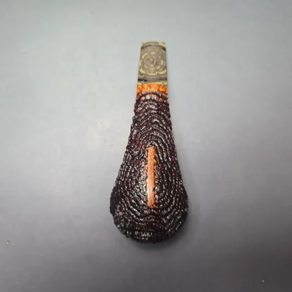 Walt Cannoy Cardinal House Munn Partially Rusticated Eskimo Handmade Briar Pipe, New - Image 9
