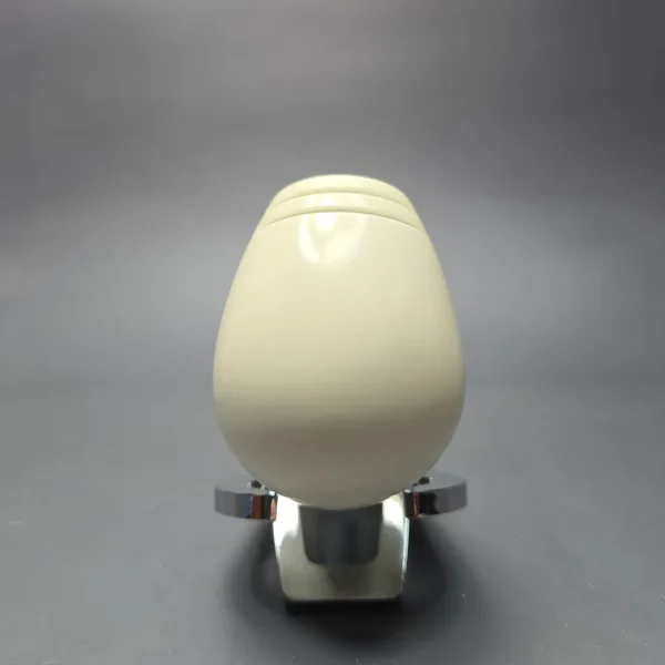 MBSD Meerschaum Silver Smooth Egg Reverse Calabash Block Meerschaum Pipe, New - Image 12