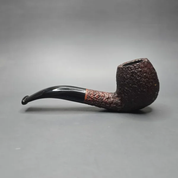 Savinelli Sitting 677 KS Rusticated Bent Billiard Estate Briar Pipe, Italian Estates, 6mm - Image 4