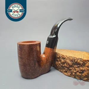 James Upshall (c.1980s) P Grade Smooth Oom Paul Sitter Estate Briar Pipe, Unsmoked, 9mm
