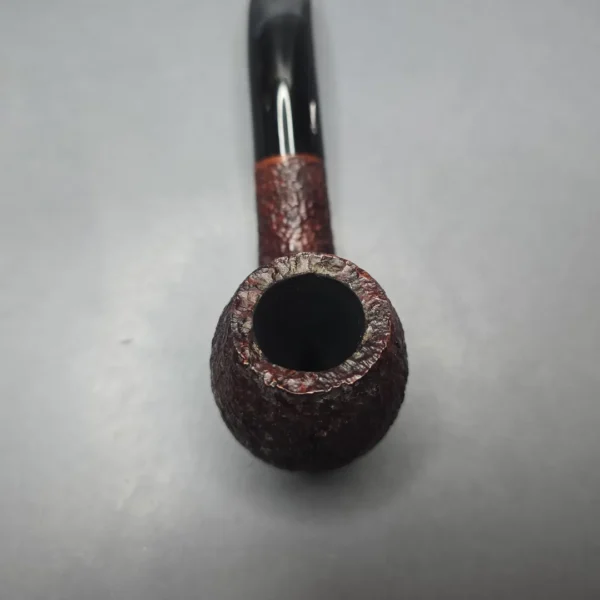 Savinelli Sitting 677 KS Rusticated Bent Billiard Estate Briar Pipe, Italian Estates, 6mm - Image 7