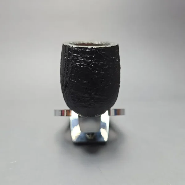 Chacom Skipper 703 Sandblasted Billiard w/ Aluminum Estate Briar Pipe, Unsmoked - Image 3