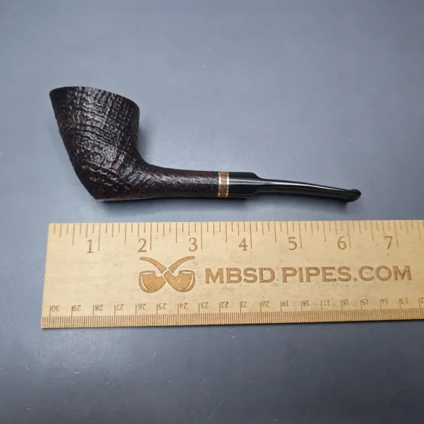 Savinelli Punto Oro Mister G 904 KS Partially Sandblasted Dublin Estate Briar Pipe, Italian Estates, 6mm - Image 12