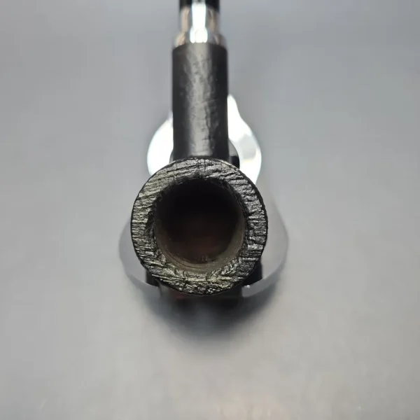 Chacom Skipper 703 Sandblasted Billiard w/ Aluminum Estate Briar Pipe, Unsmoked - Image 6