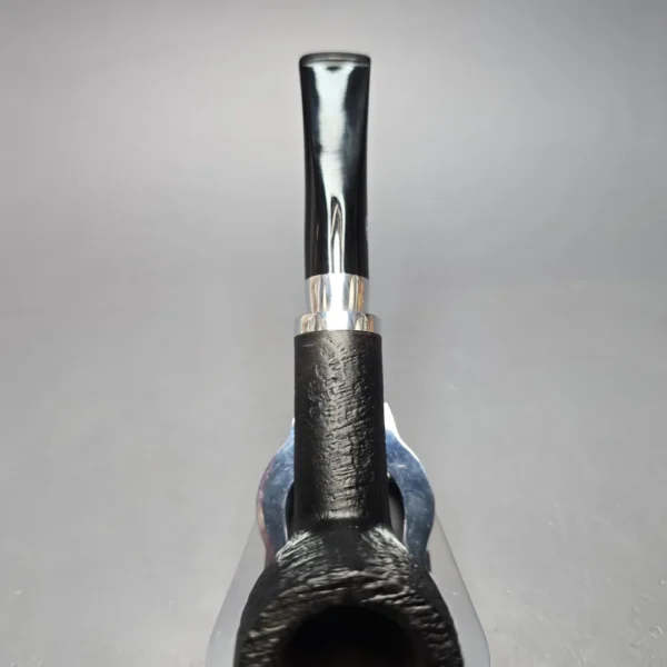 Chacom Skipper 703 Sandblasted Billiard w/ Aluminum Estate Briar Pipe, Unsmoked - Image 8