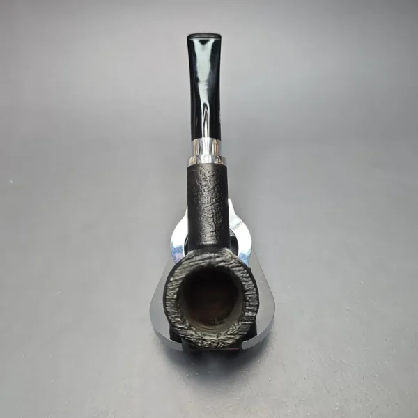 Chacom Skipper 703 Sandblasted Billiard w/ Aluminum Estate Briar Pipe, Unsmoked - Image 7