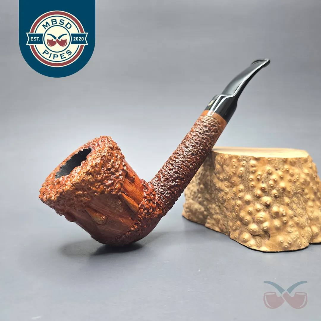 Ser Jacopo Rowlette Maxima Wax Drip Dublin Estate Briar Pipe, Italian Estates