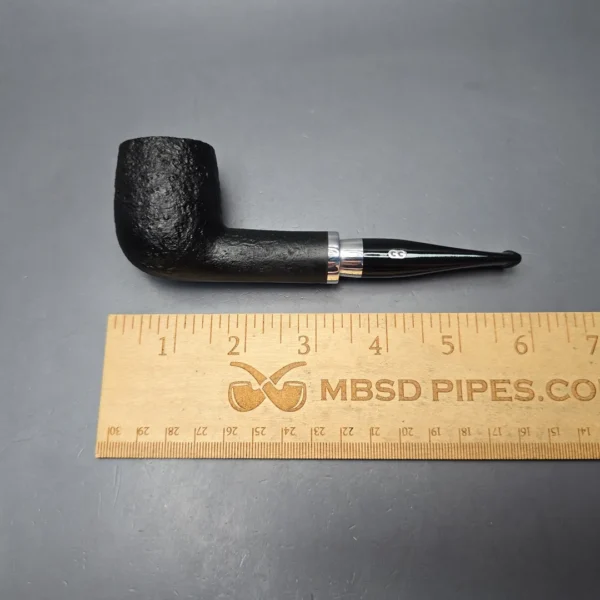 Chacom Skipper 703 Sandblasted Billiard w/ Aluminum Estate Briar Pipe, Unsmoked - Image 12