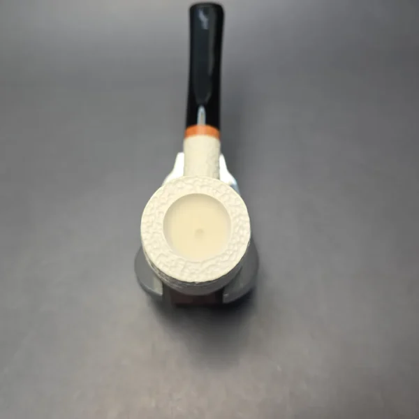 MBSD Meerschaum Deluxe Rusticated "Whittler" Poker with Briar-Mortise (New) - Image 7