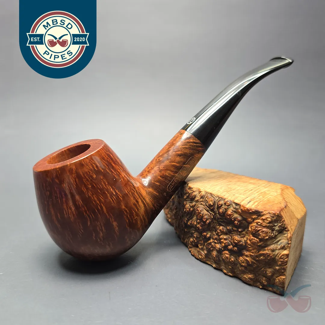 James Upshall P Grade EXL Smooth "Large Semi-Bent" (Unsmoked Estate Briar Pipe)