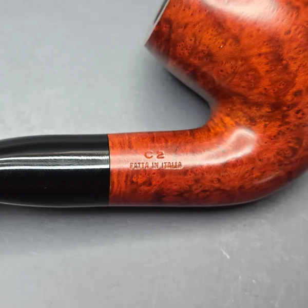 Calibano (Mastro de Paja) 101 D C2 Smooth Bent Billiard Estate Briar Pipe, Unsmoked - Image 13