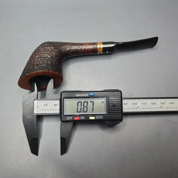 Savinelli Punto Oro Mister G 904 KS Partially Sandblasted Dublin Estate Briar Pipe, Italian Estates, 6mm - Image 13