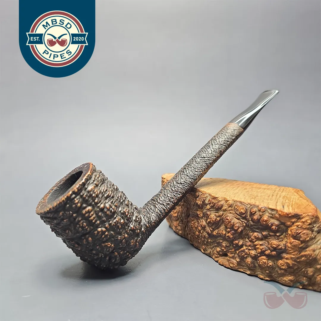Savinelli Capri Root Briar 804 KS Rusticated Canadian (Estate)