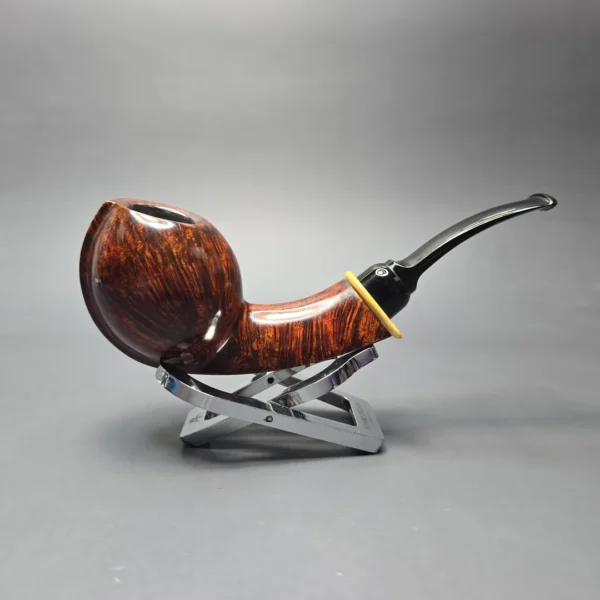 MBSD Briars Modern Masters 2 Smooth Blowfish w/ Boxwood Handmade Briar Pipe, New - Image 3