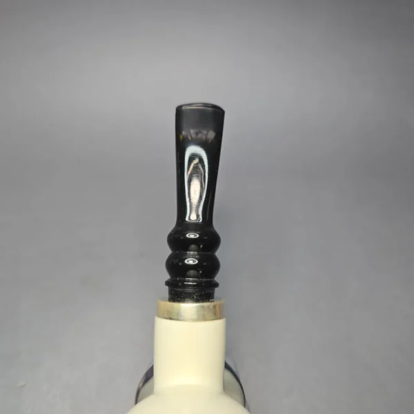 MBSD Meerschaum Smooth Egg Reverse Calabash Block Meerschaum Pipe, New - Image 6