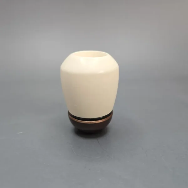 Falcon Extra Curved Dental w/ MBSD Meerschaum Billiard Block Meerschaum Bowl Pipe, New - Image 3