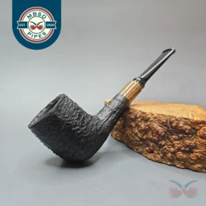 MBSD Briars by Piero Vitale Black Rusticated Billiard with Zebrawood (New)