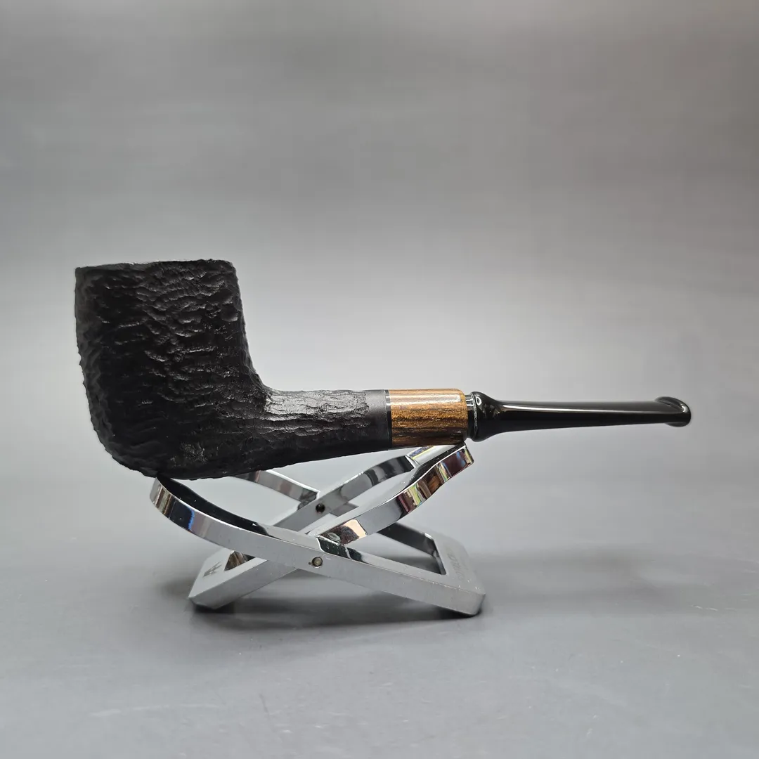 MBSD Briars by Piero Vitale Black Rusticated Billiard with Zebrawood (New) - Image 2