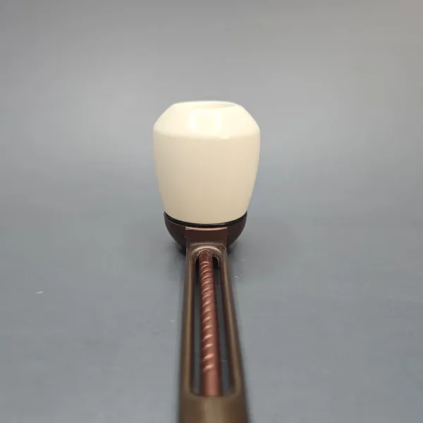 Falcon Extra Curved Dental w/ MBSD Meerschaum Billiard Block Meerschaum Bowl Pipe, New - Image 6