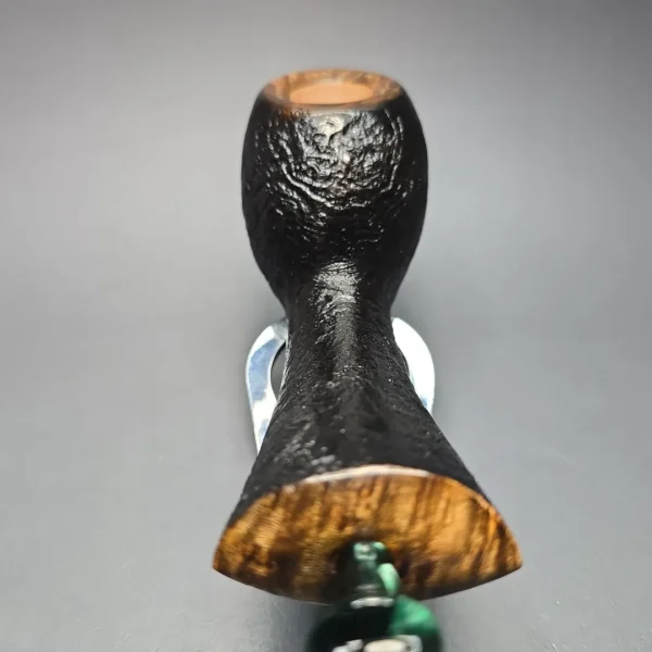 Buckeye Hand Made Magnum Sandblasted Long Shank Egg Briar Pipe, New - Image 6