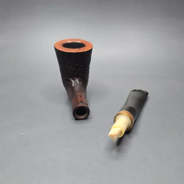 Savinelli Punto Oro Mister G 904 KS Partially Sandblasted Dublin Estate Briar Pipe, Italian Estates, 6mm - Image 14