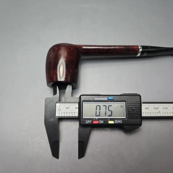 Rossi Rubino Antico 8802 Smooth Canadian w/ Nickel Briar Pipe, New, 6mm - Image 13