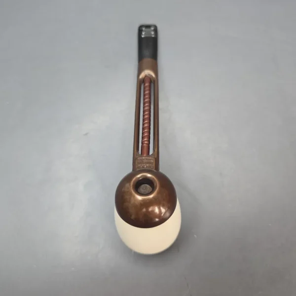 Falcon Extra Curved Dental w/ MBSD Meerschaum Billiard Block Meerschaum Bowl Pipe, New - Image 10