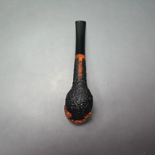 Walt Cannoy Cardinal House Morton Wax Drip Billiard Handmade Briar Pipe, New - Image 9