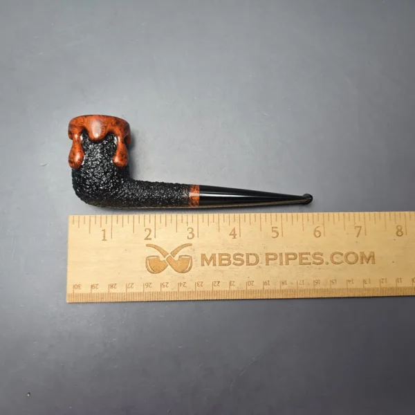 Walt Cannoy Cardinal House Morton Wax Drip Billiard Handmade Briar Pipe, New - Image 11