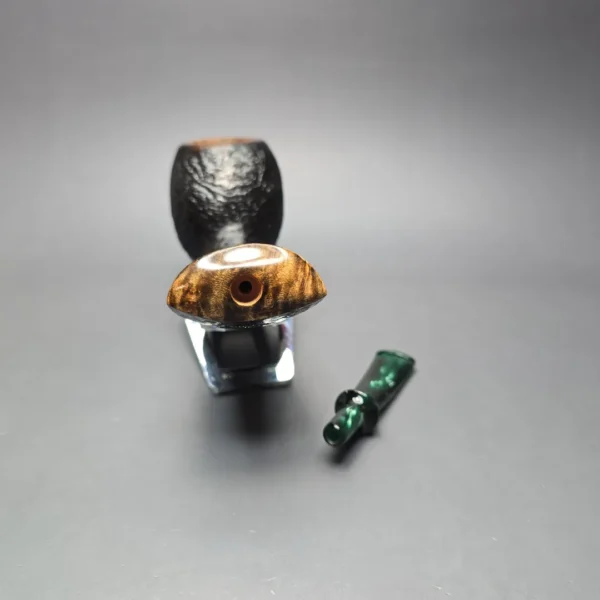 Buckeye Hand Made Magnum Sandblasted Long Shank Egg Briar Pipe, New - Image 14