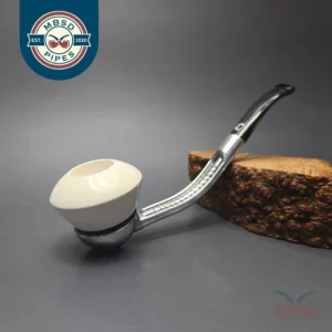 Falcon Bent Multipurpose w/ MBSD Meerschaum Dublin Block Meerschaum Bowl Pipe, New