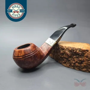 Peterson Aran Nickel Mounted 80s Smooth Bulldog Estate Briar Pipe, Irish Estates