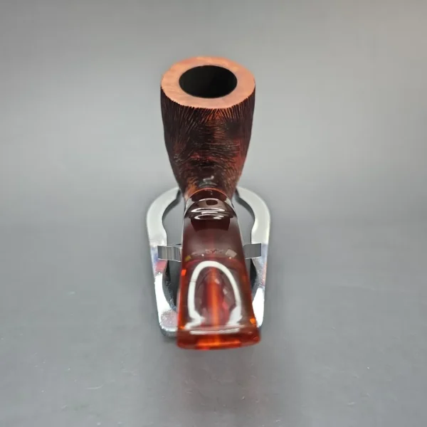 Paronelli Vogue Wire Rusticated Stack Estate Briar Pipe, Italian Estates - Image 6