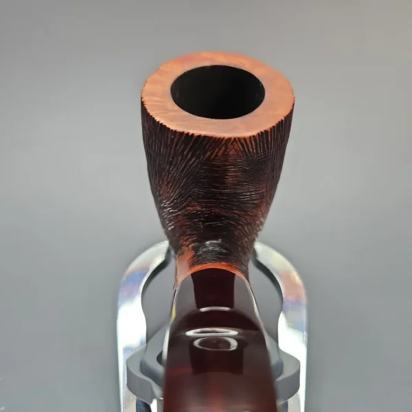 Paronelli Vogue Wire Rusticated Stack Estate Briar Pipe, Italian Estates - Image 7