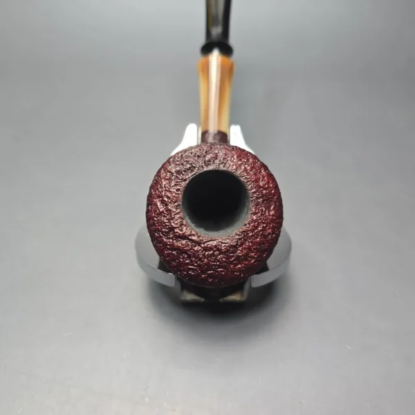 Adam Remington Sandblasted Dublin w/ Horn Estate Briar Pipe, American Estates - Image 6