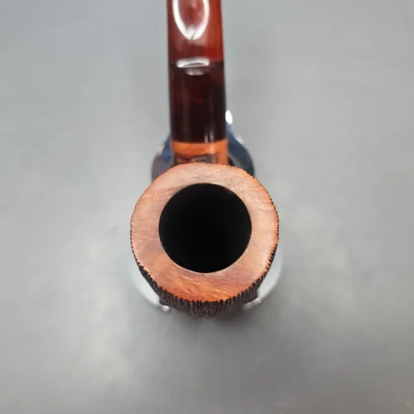 Paronelli Vogue Wire Rusticated Stack Estate Briar Pipe, Italian Estates - Image 8