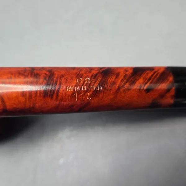 Calibano (Mastro de Paja) 114 C2 Smooth Canadian Estate Briar Pipe, Unsmoked - Image 11