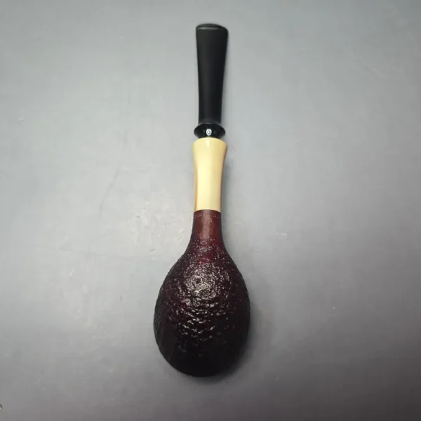 Adam Remington Sandblasted Dublin w/ Horn Estate Briar Pipe, American Estates - Image 9