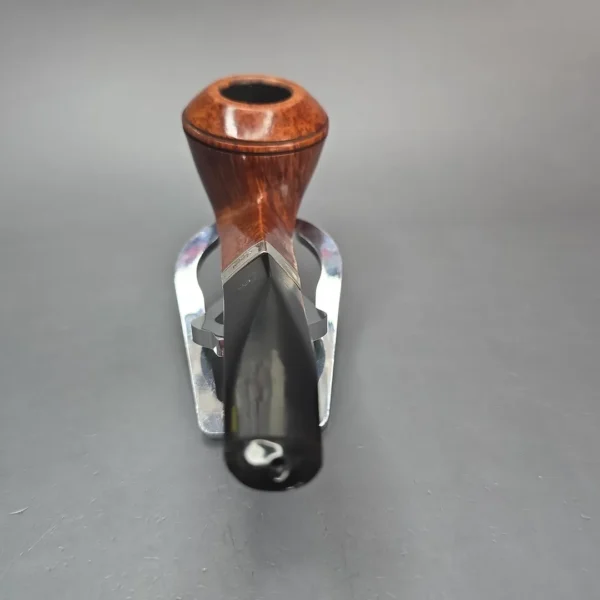 Peterson Flame Grain B5 Smooth Bulldog w/ Silver Estate Briar Pipe, Irish Estates - Image 5