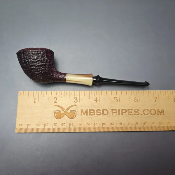 Adam Remington Sandblasted Dublin w/ Horn Estate Briar Pipe, American Estates - Image 11