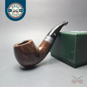 Peterson 160th Anniversary Pat. B Dark Smooth Bent Billiard Briar Pipe, New