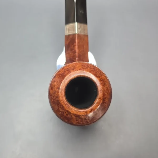 Peterson Flame Grain B5 Smooth Bulldog w/ Silver Estate Briar Pipe, Irish Estates - Image 7